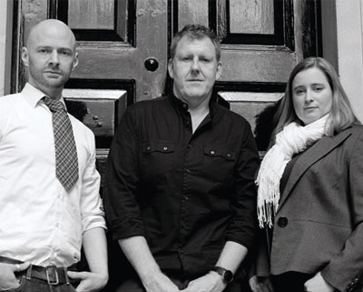 The Council co-founders – (left to right) creative director Kevin Hill, managing director Jeff Conrad and director of production Sophia Pendar- Hughes