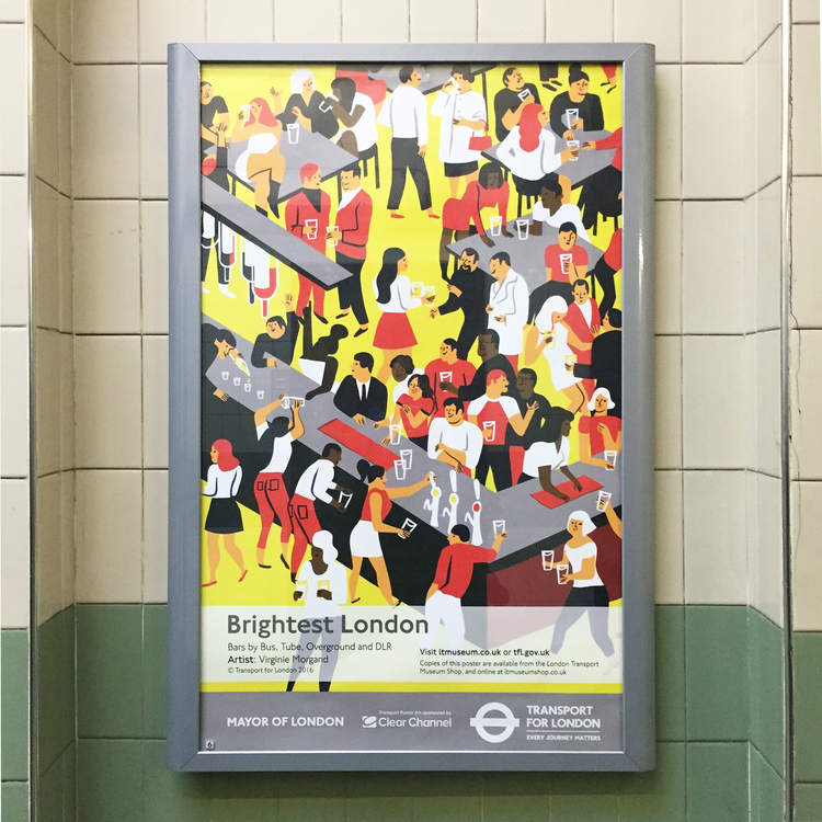 London Underground　ポスター London Underground Artwork - adomedia