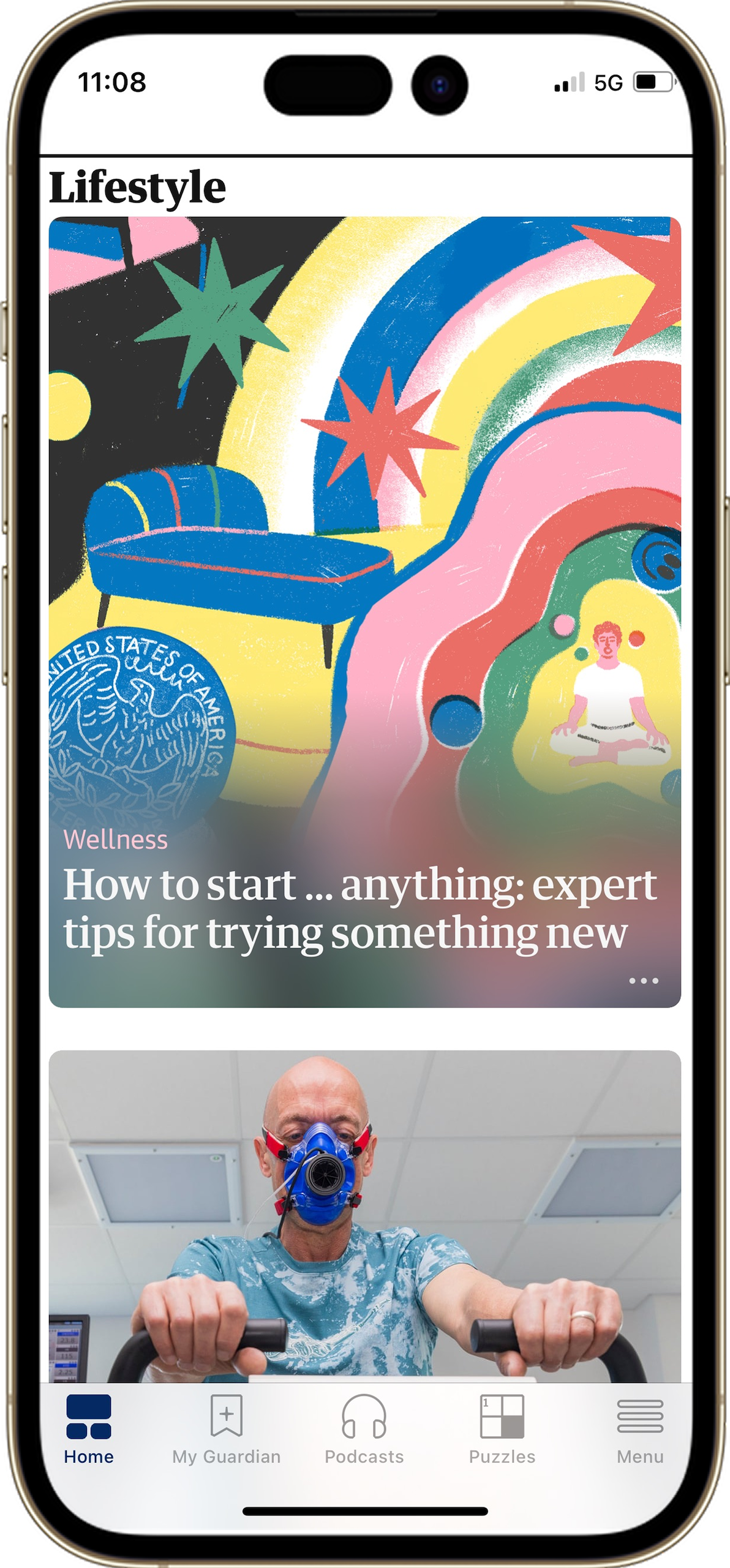 The Guardian's new digital designs for its app and homepage