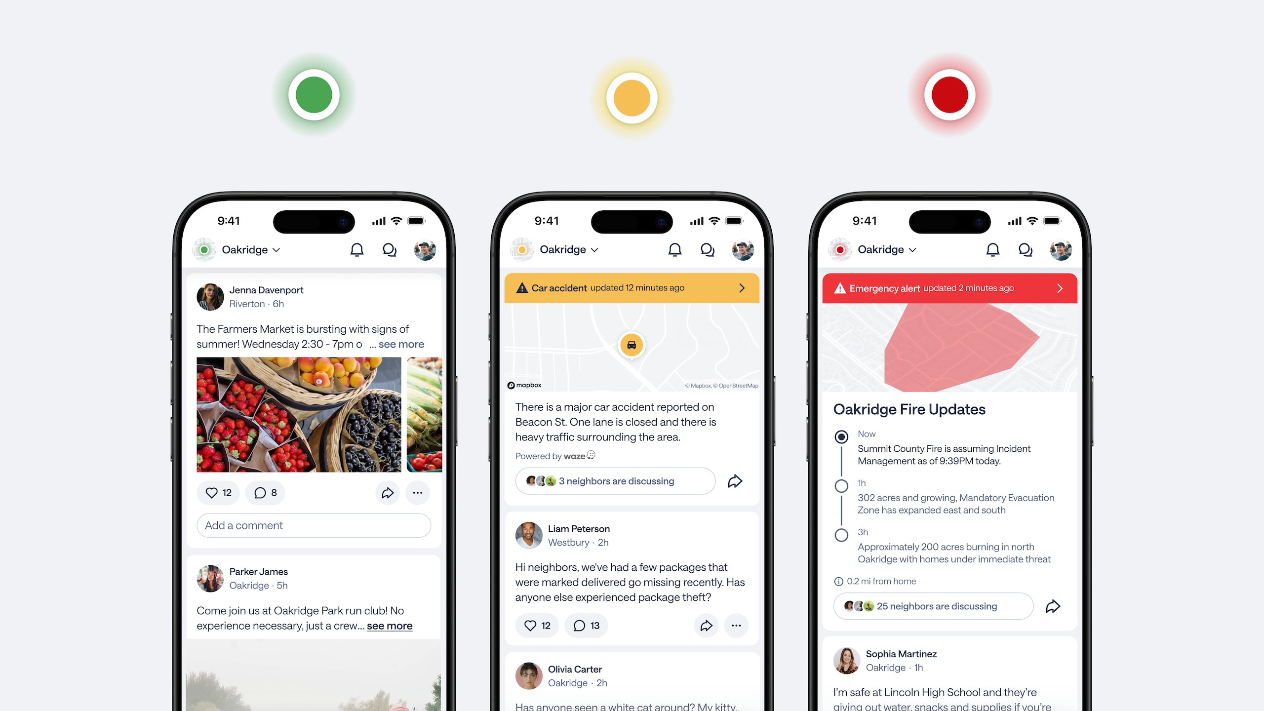 Alerts in the new Nextdoor app