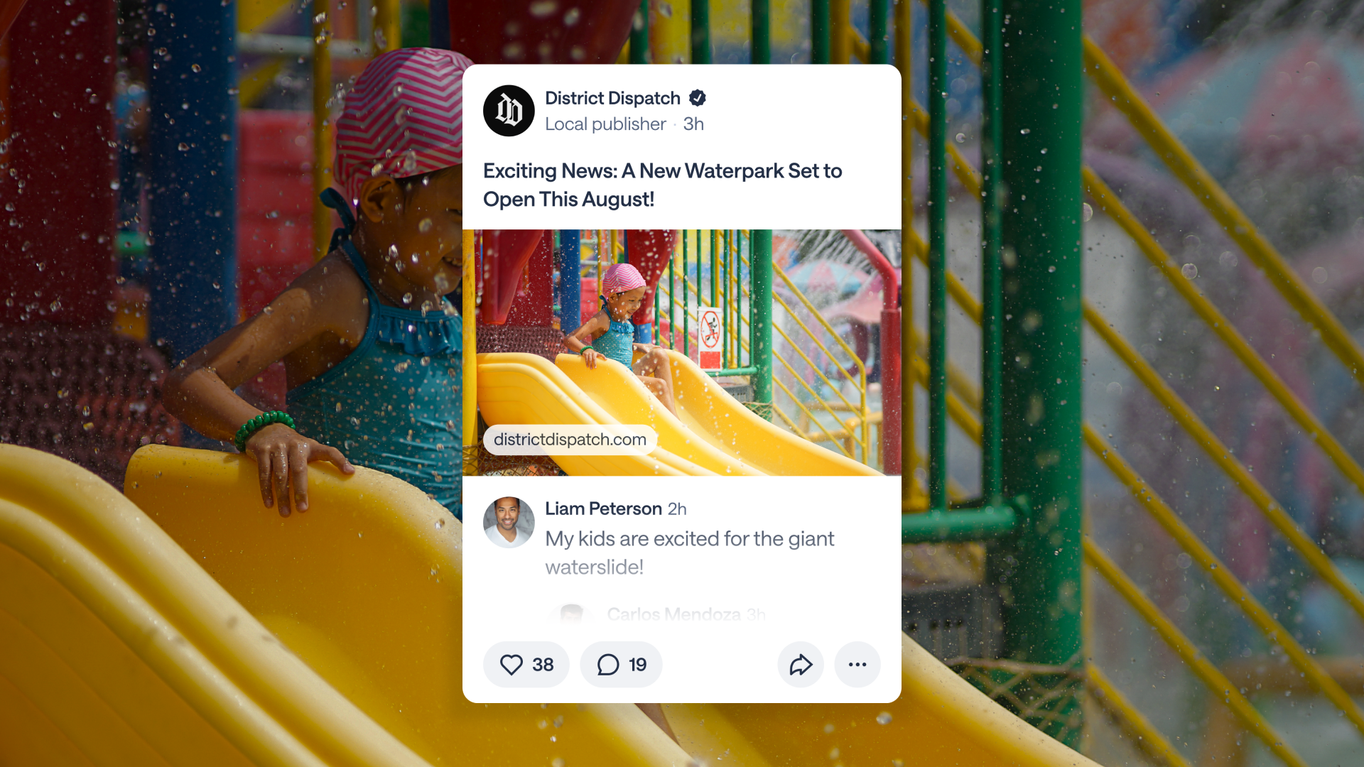 A News update in the new Nextdoor app